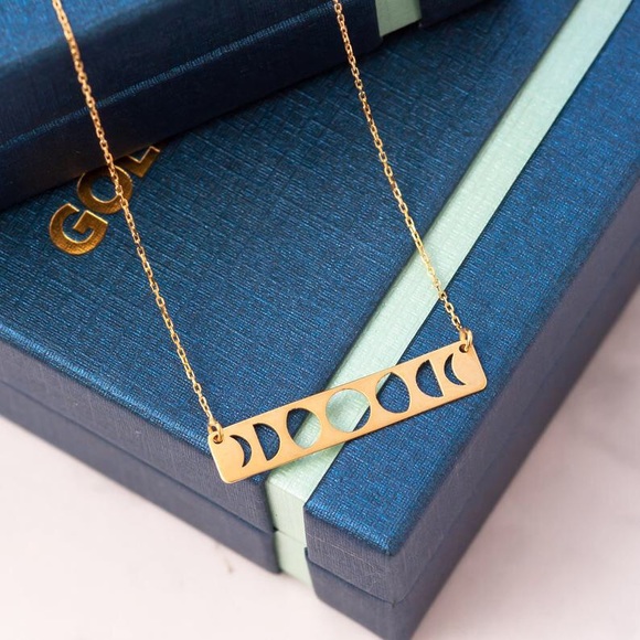 Brandy Melville Jewelry - LAST ONE Rose Gold Phases of Moon Necklace